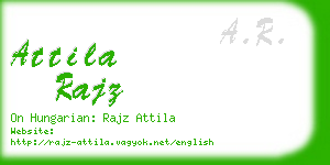 attila rajz business card